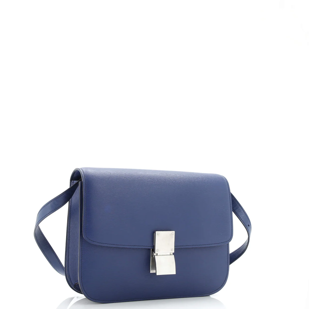 Classic Box Bag Grainy Leather Medium - Deep Luxury