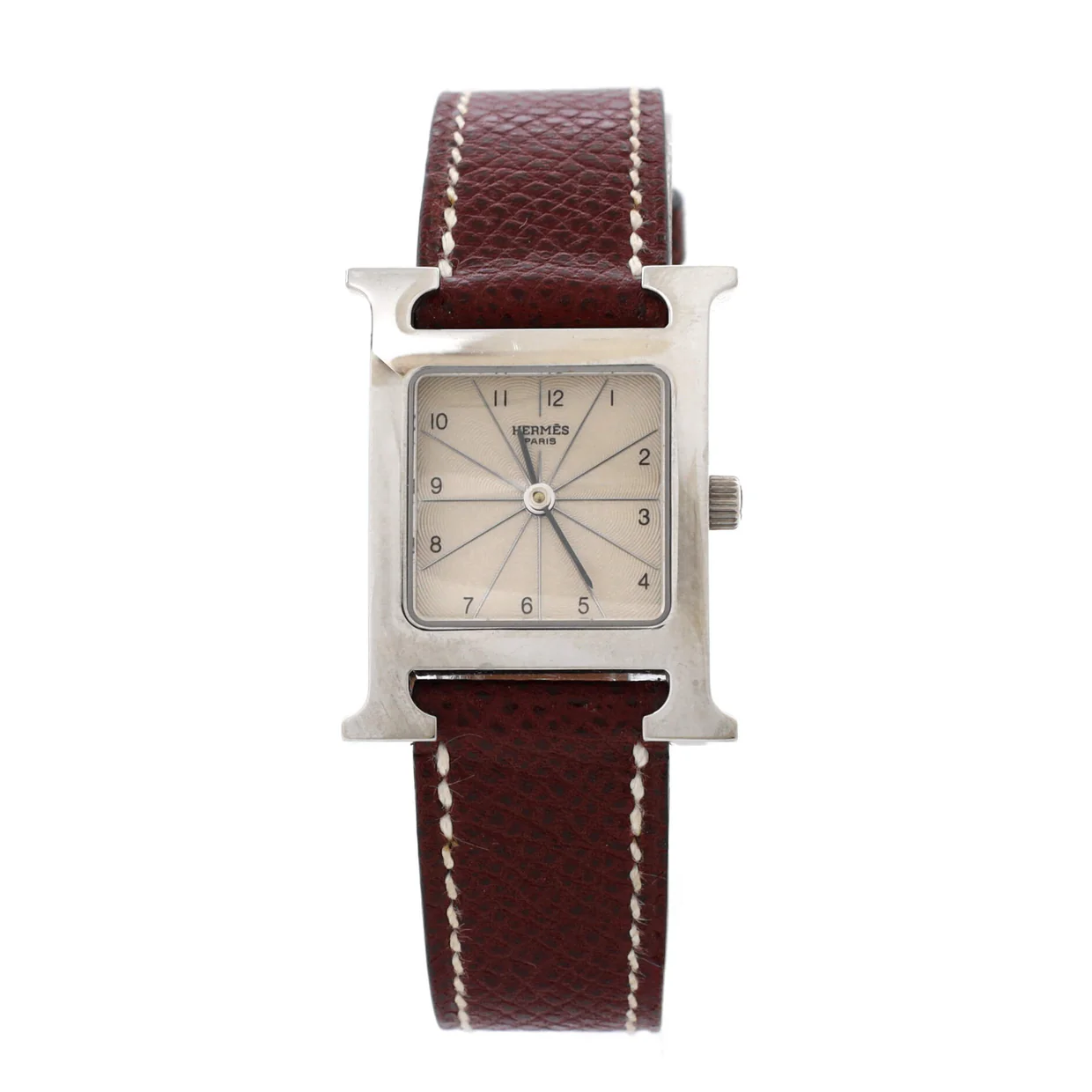 Heure H Quartz Watch Stainless Steel and Leather 21 - Deep Luxury
