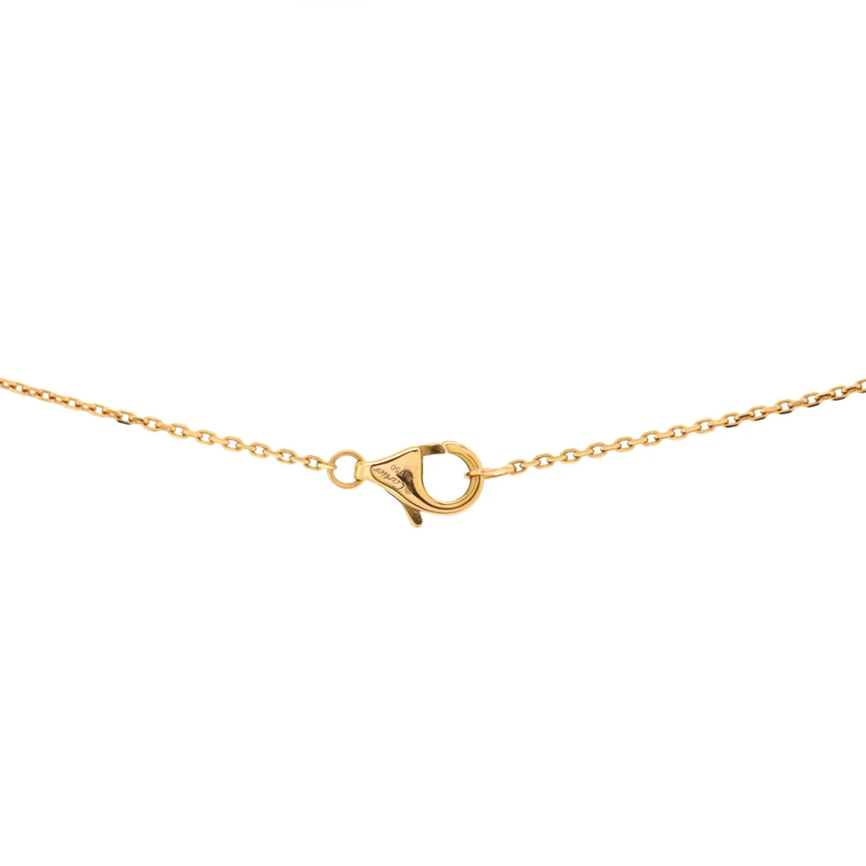 Amulette de Cartier Pendant Necklace 18K Rose Gold with Pink Opal and Diamond XS - Deep Luxury