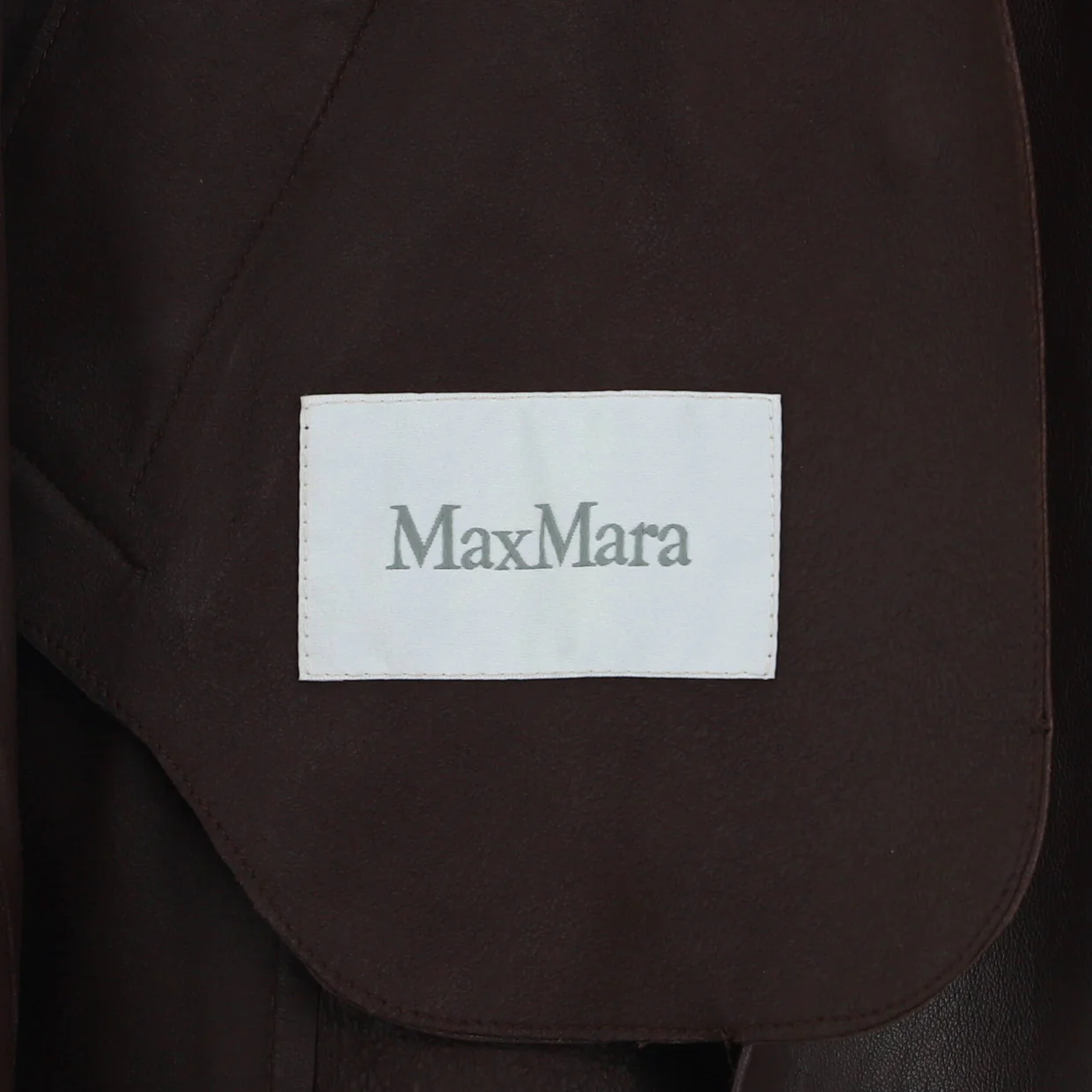 Women's Ussuri Double Breasted Coat Leather - Deep Luxury