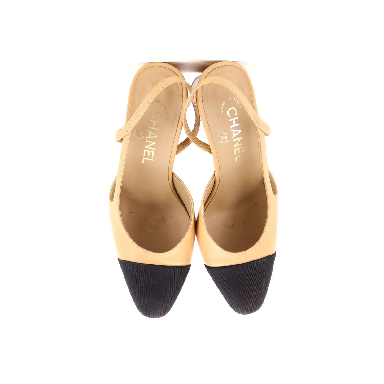 Women’s Cap Toe Slingback Pumps Leather - Deep Luxury