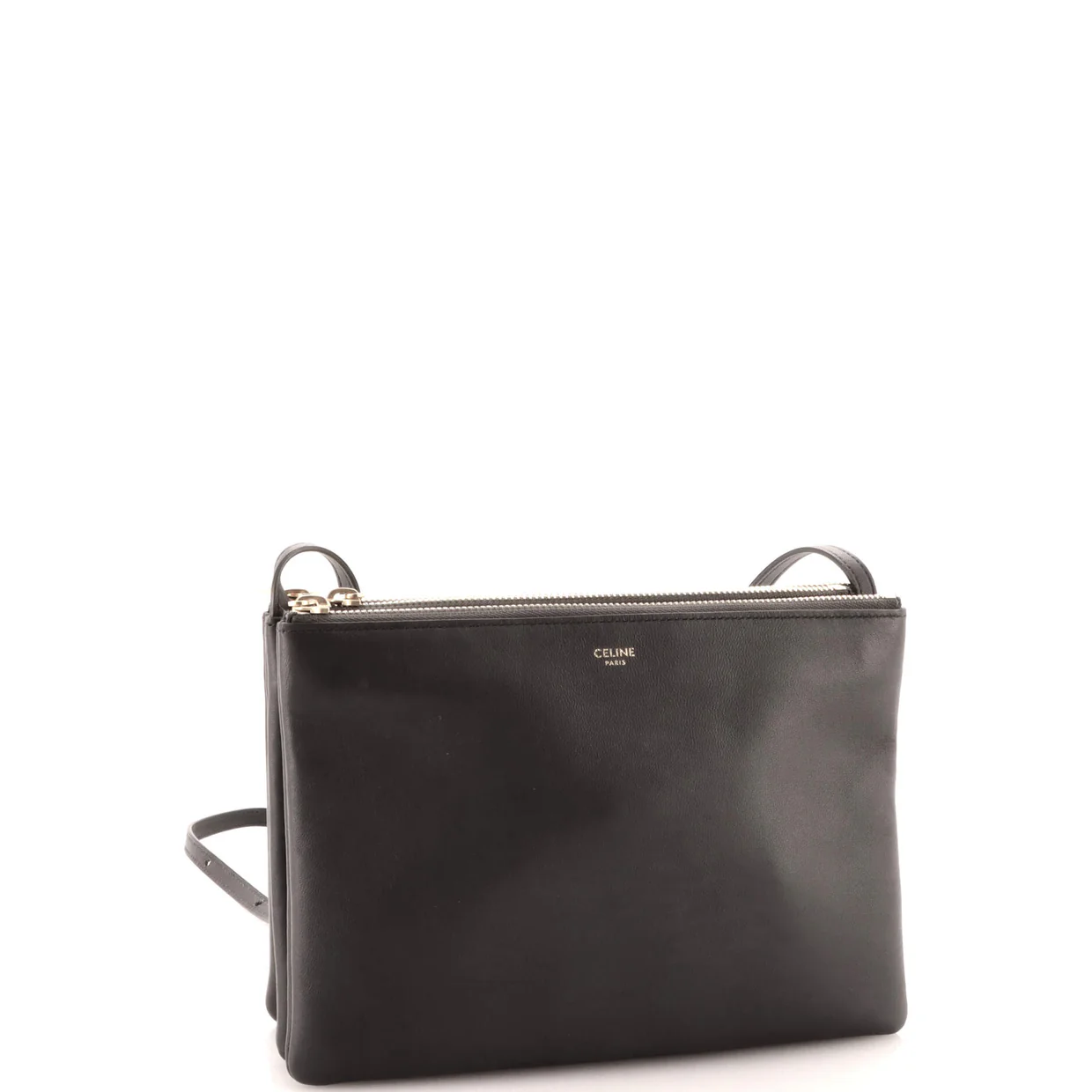 Trio Crossbody Bag Leather Large - Deep Luxury