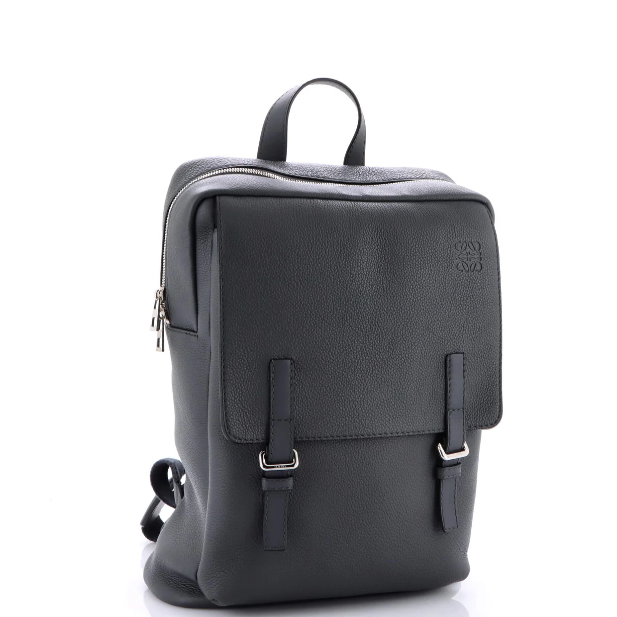 Military Backpack Leather Medium - Deep Luxury