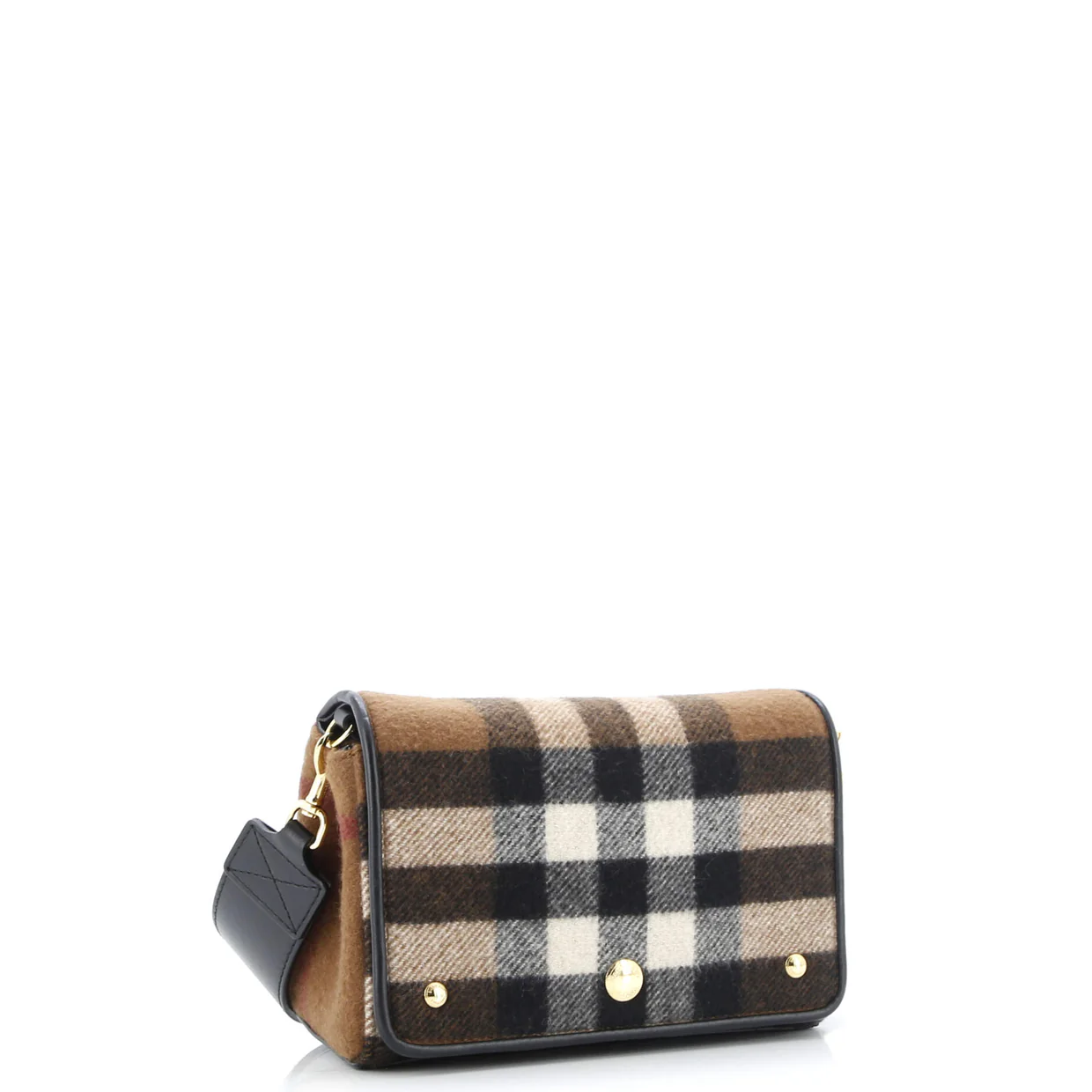 Hackberry Shoulder Bag Check Cashmere Small - Deep Luxury