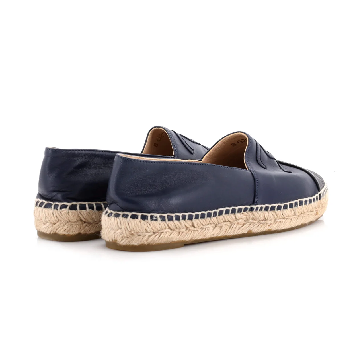Women's CC Cap Toe Espadrilles Leather - Deep Luxury