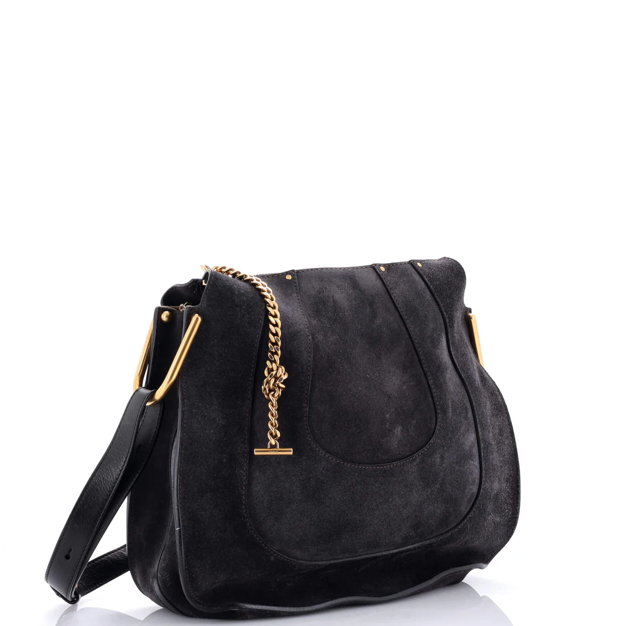 Hayley Hobo Suede Small - Deep Luxury