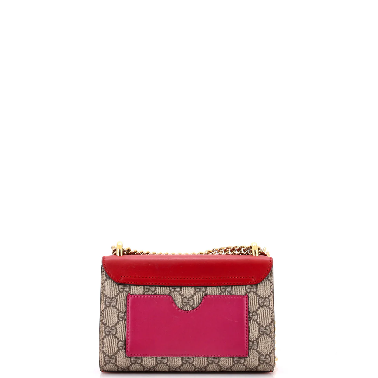 Padlock Shoulder Bag GG Coated Canvas and Leather Small - Deep Luxury