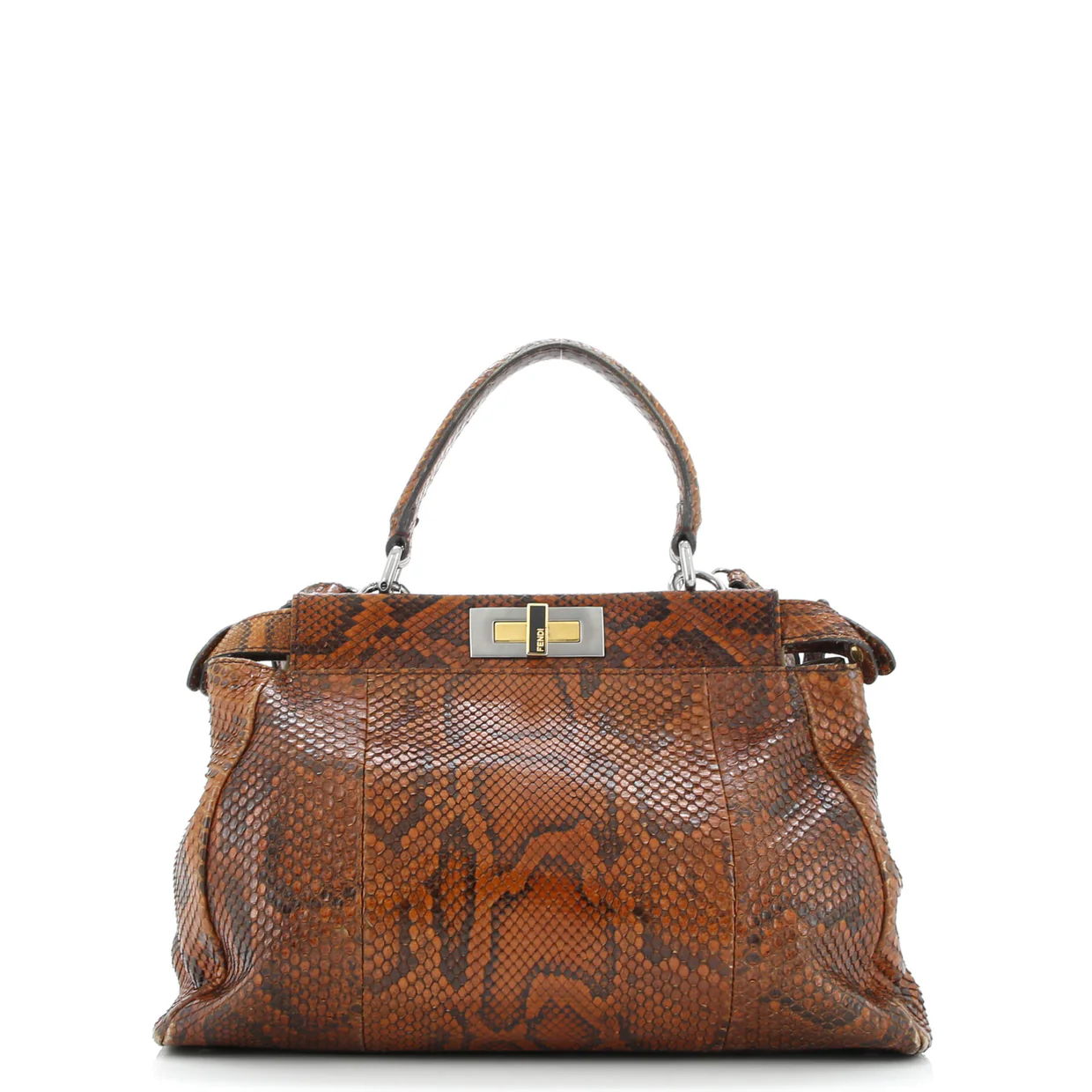 Peekaboo Bag Python Regular - Deep Luxury