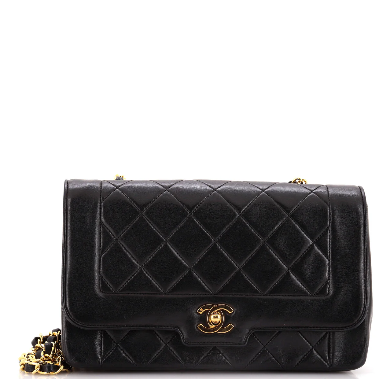 Vintage CC Chain Flap Bag Quilted Lambskin Medium - Deep Luxury