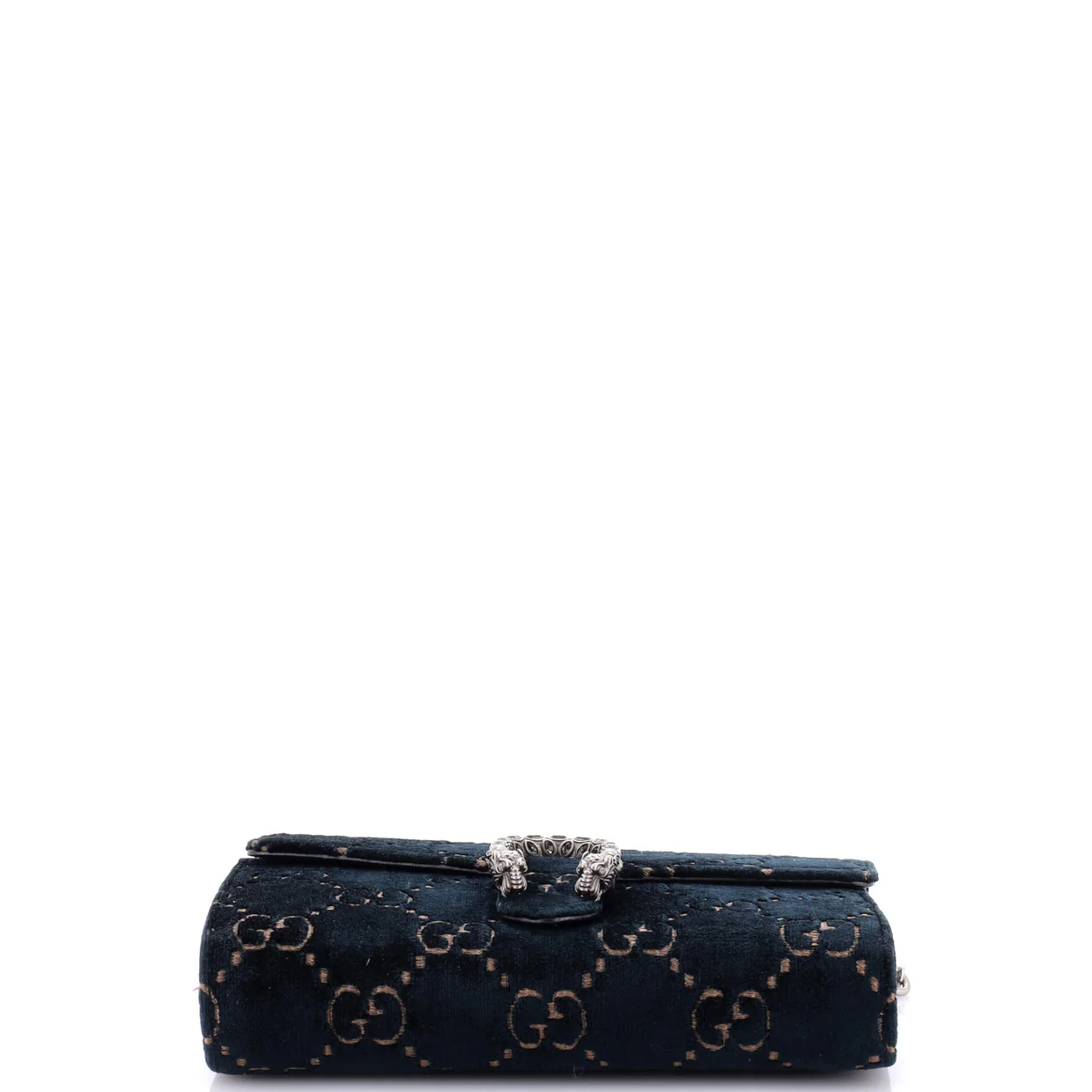 Dionysus Chain Wallet GG Velvet Small - Deep Luxury