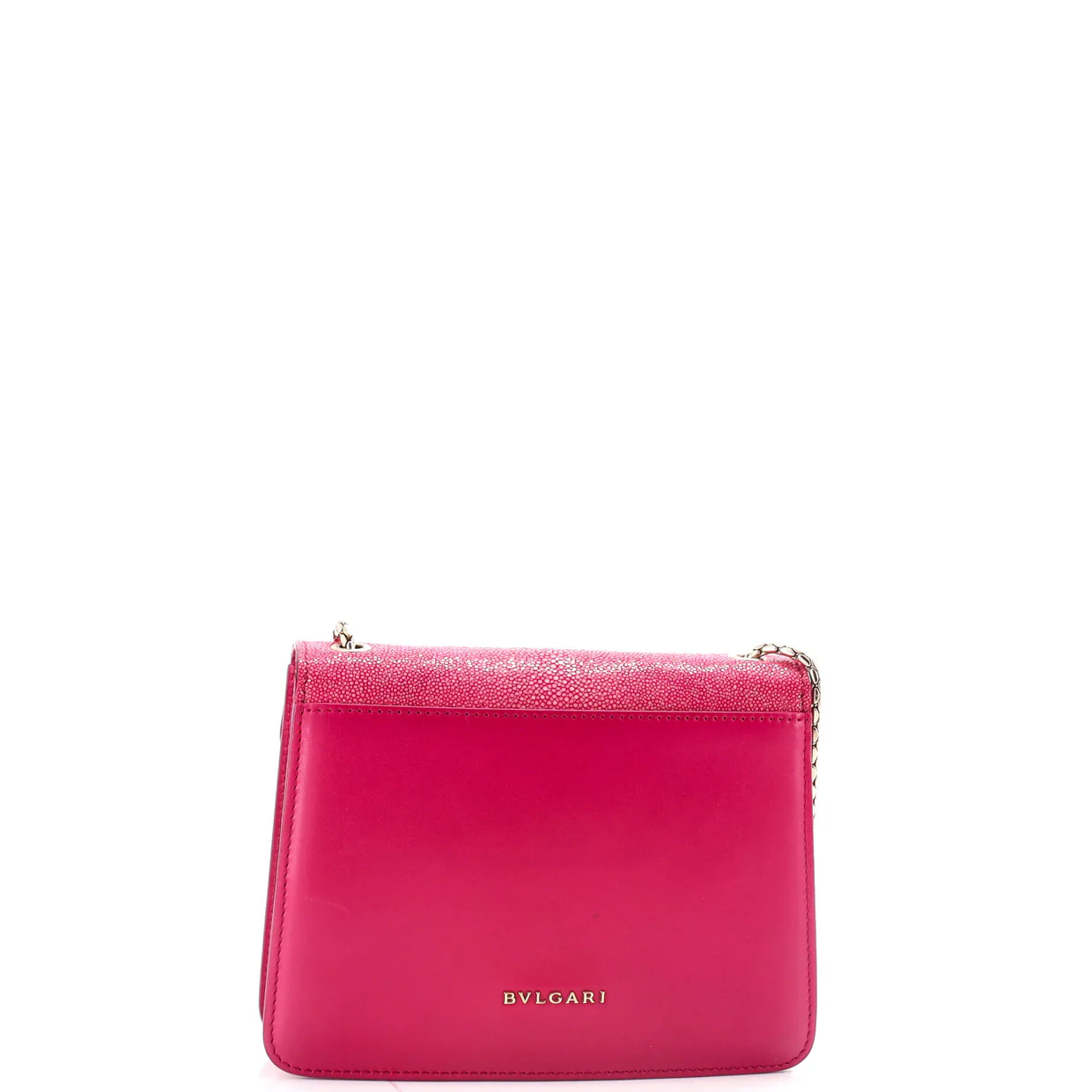 Serpenti Forever Square Shoulder Bag Leather and Stingray Small - Deep Luxury
