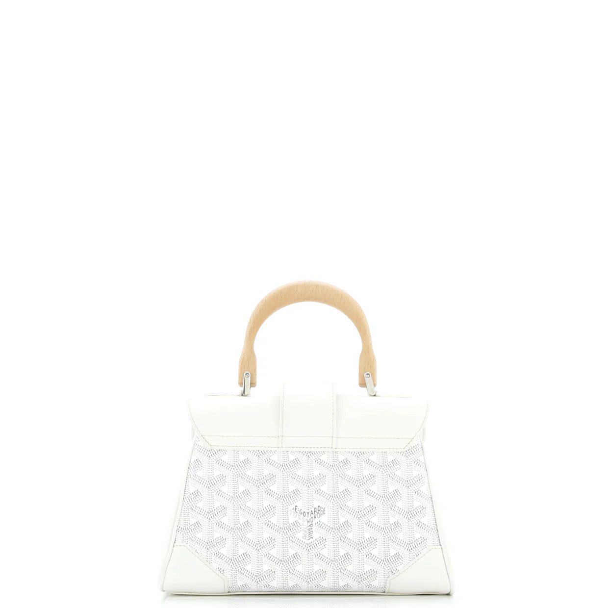 Saigon Top Handle Bag Coated Canvas with Leather Mini - Deep Luxury