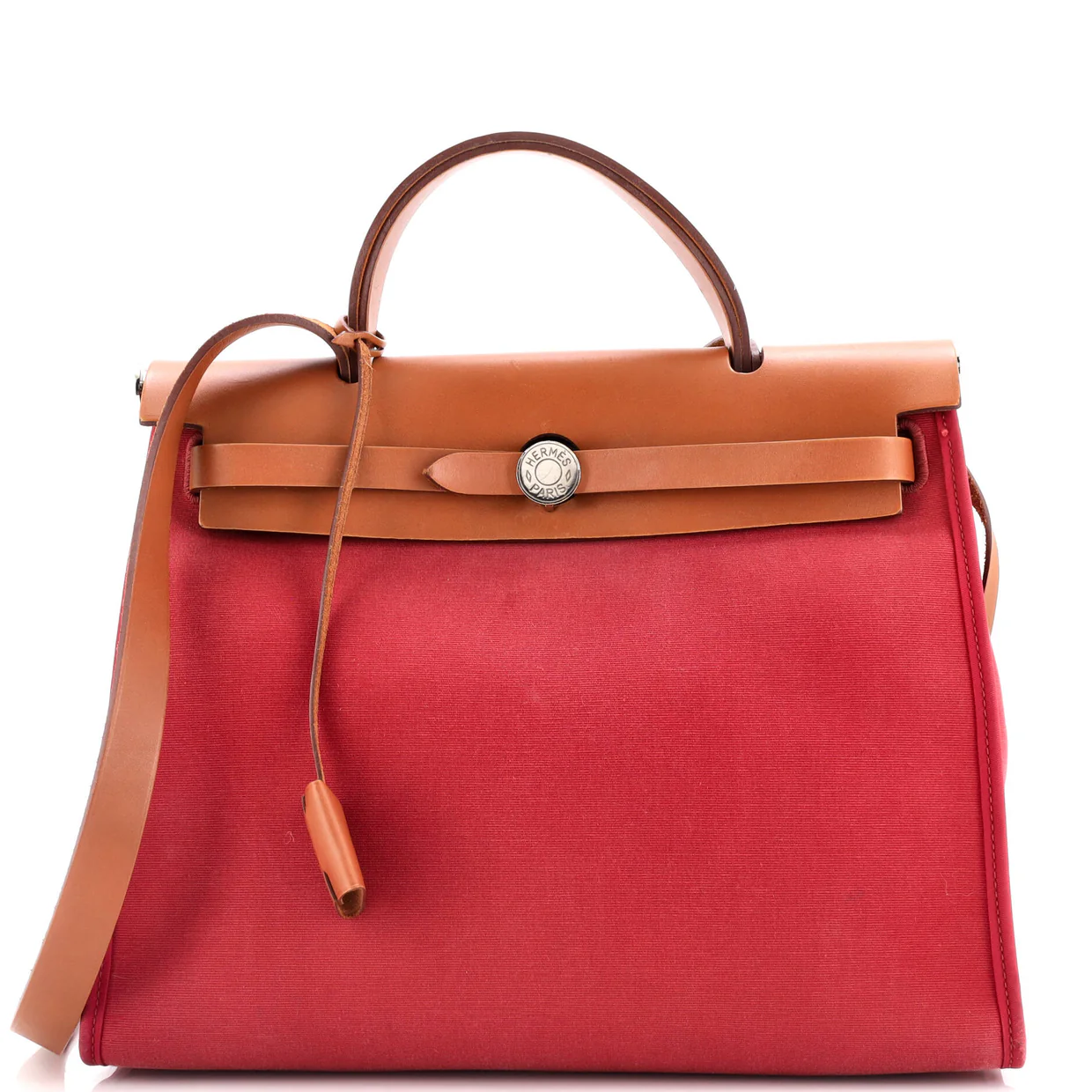 Herbag Zip Leather and Toile 31 - Deep Luxury