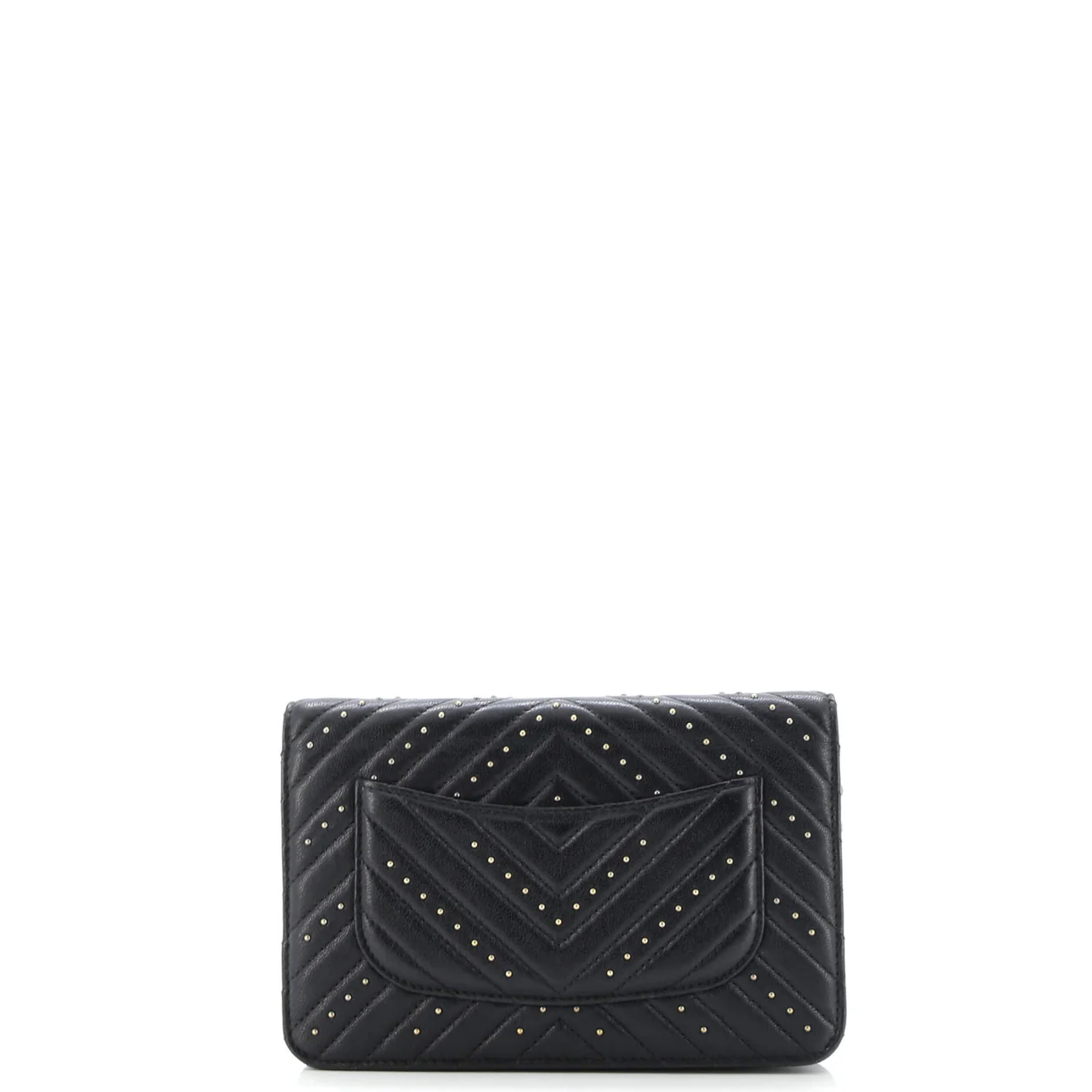 Reissue 2.55 Wallet on Chain Studded Chevron Sheepskin - Deep Luxury