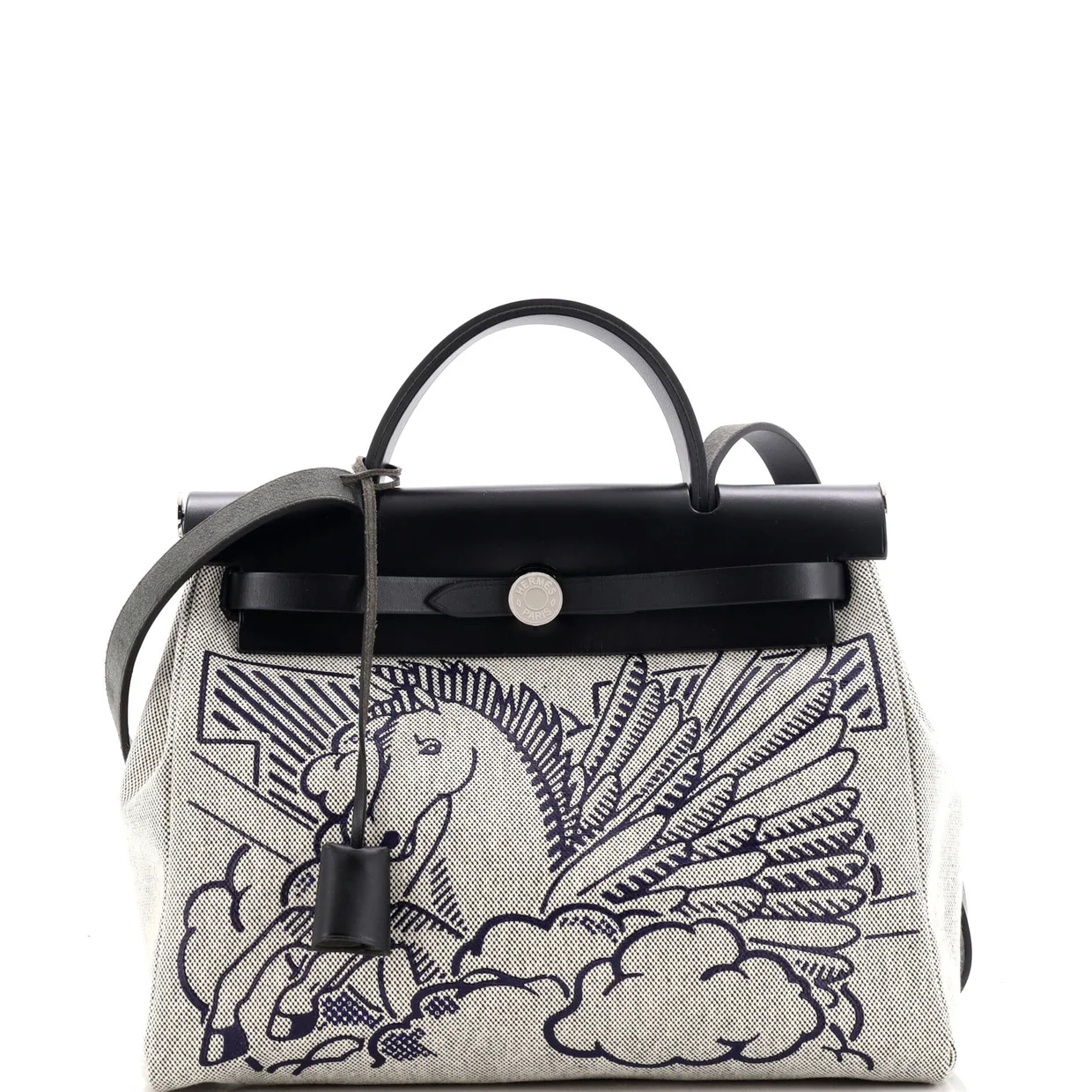 Herbag Zip Pegase Pop Toile and Leather 31 - Deep Luxury