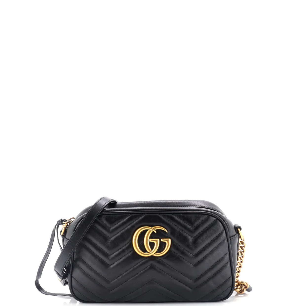 GG Marmont Shoulder Bag Matelasse Leather Small - Deep Luxury