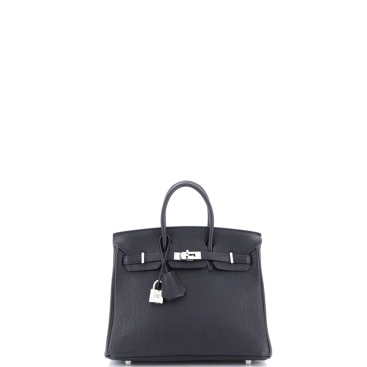 Birkin Handbag Noir Togo with Palladium Hardware 25 - Deep Luxury