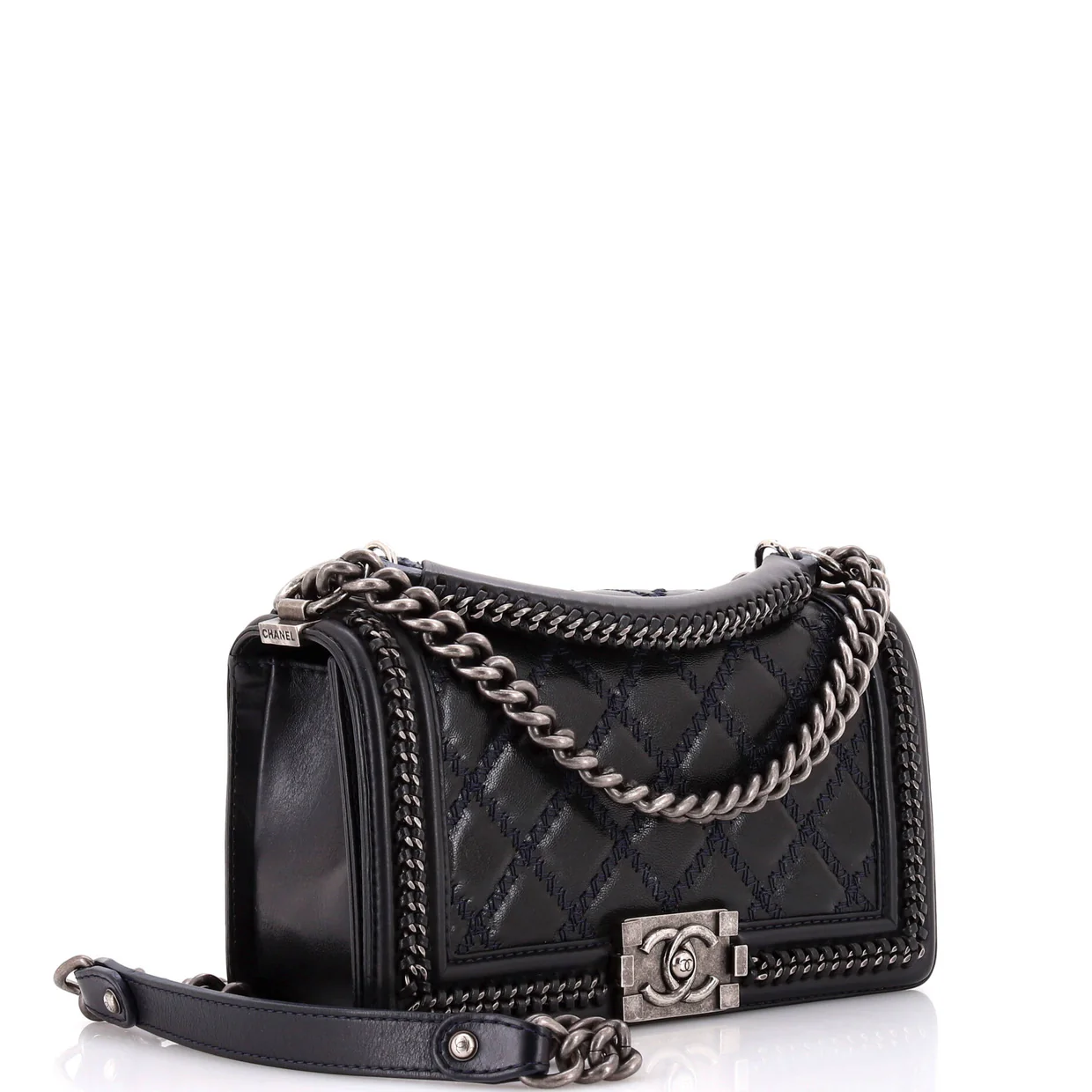 Paris-Salzburg Chain Handle Boy Flap Bag Quilted Lambskin Old Medium - Deep Luxury