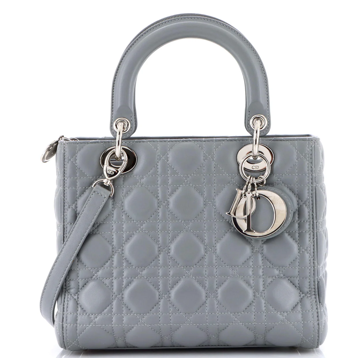 Lady Dior Bag Cannage Quilt Lambskin Medium - Deep Luxury