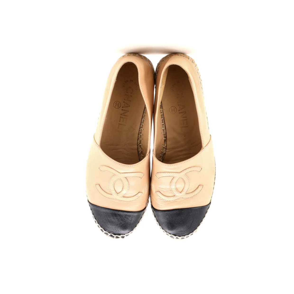 Women's CC Cap Toe Espadrilles Leather - Deep Luxury