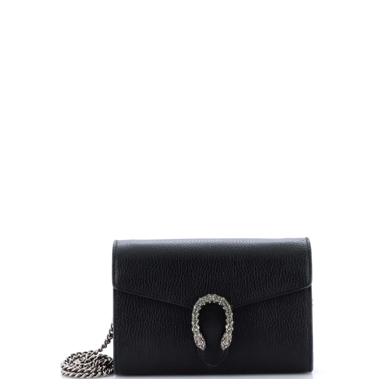 Dionysus Chain Wallet Leather with Embellished Detail Small - Deep Luxury