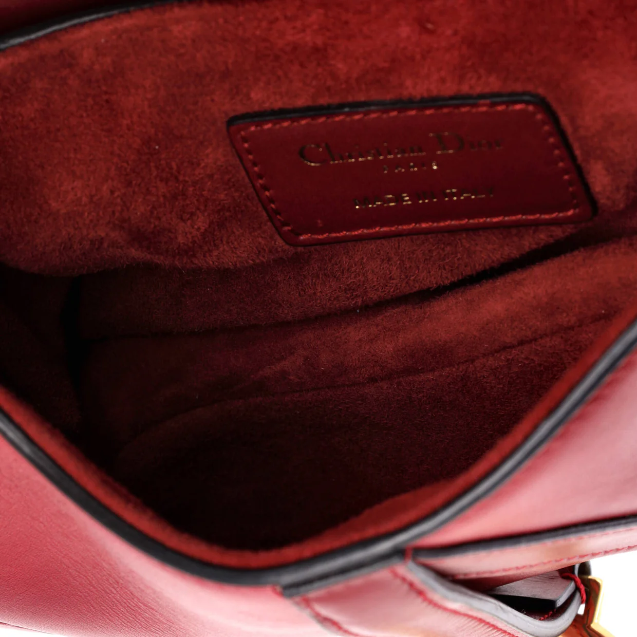 Saddle Handbag Leather Mini - Deep Luxury