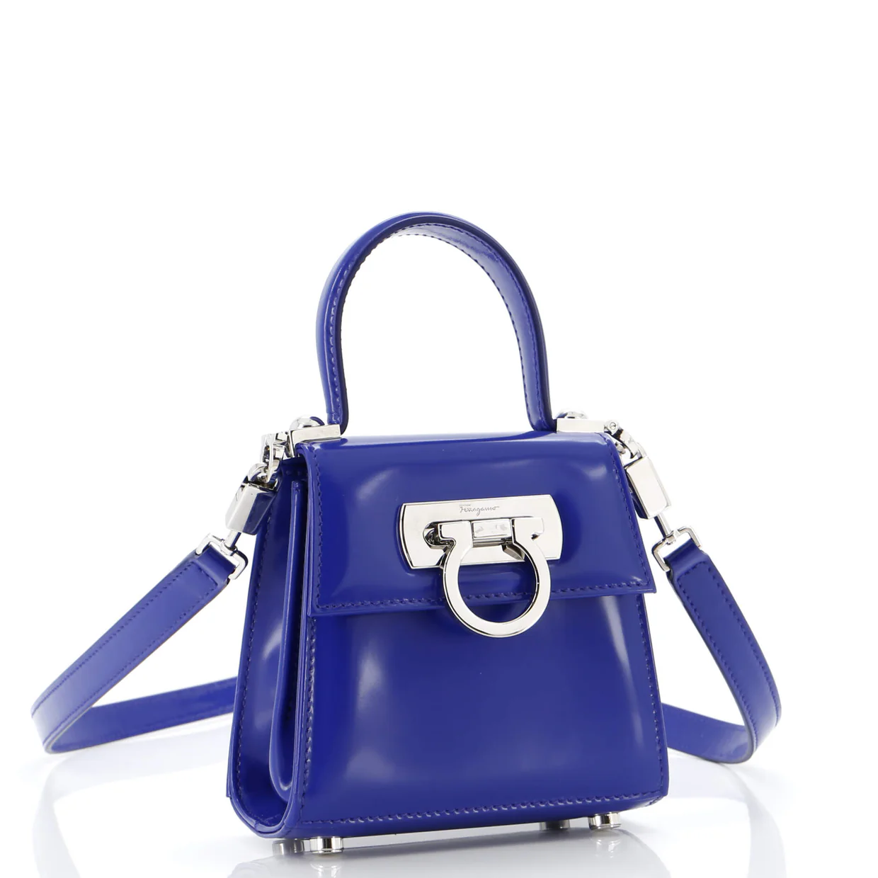 Iconic Top Handle Bag Leather XS - Deep Luxury