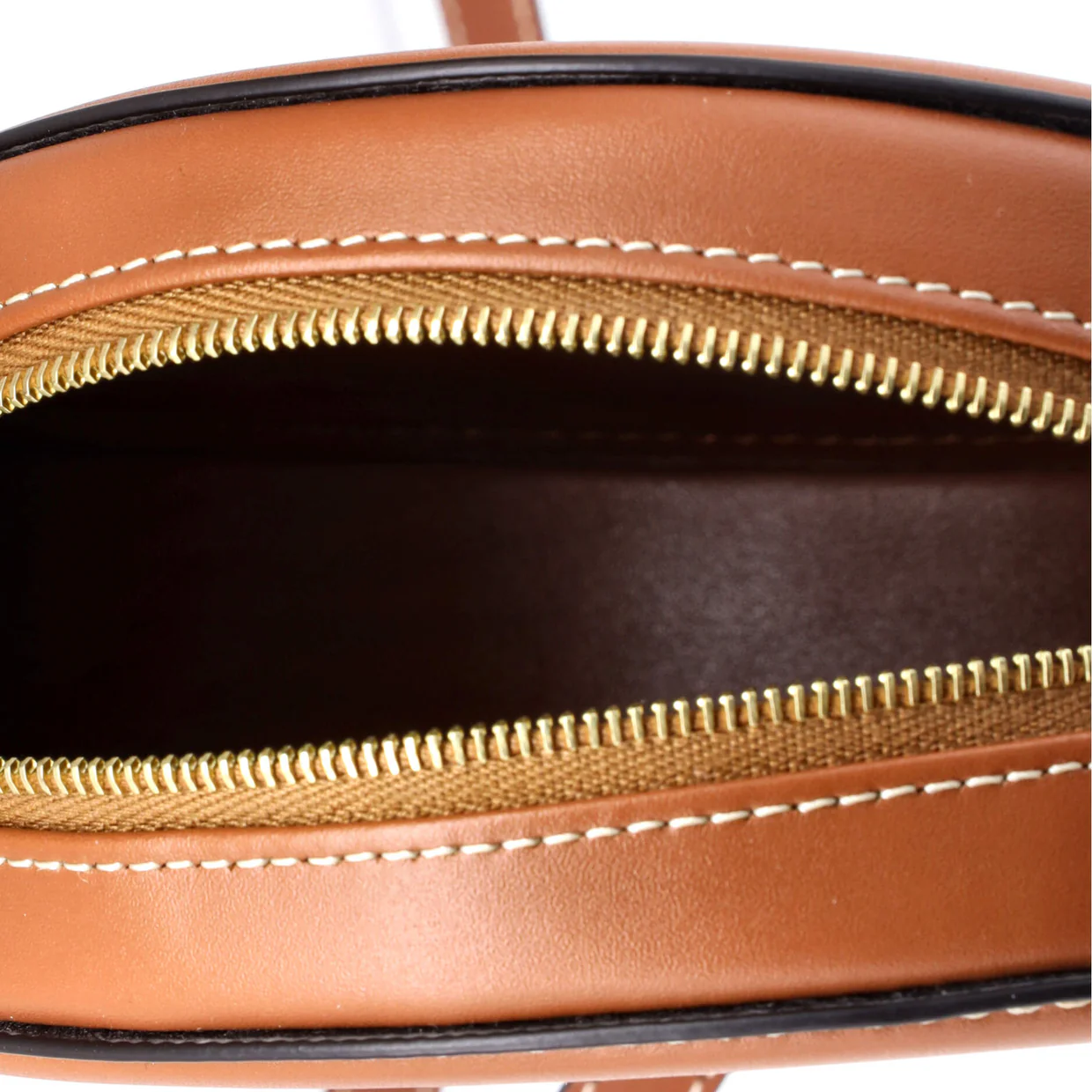 Triomphe Oval Crossbody Bag Leather Mini - Deep Luxury