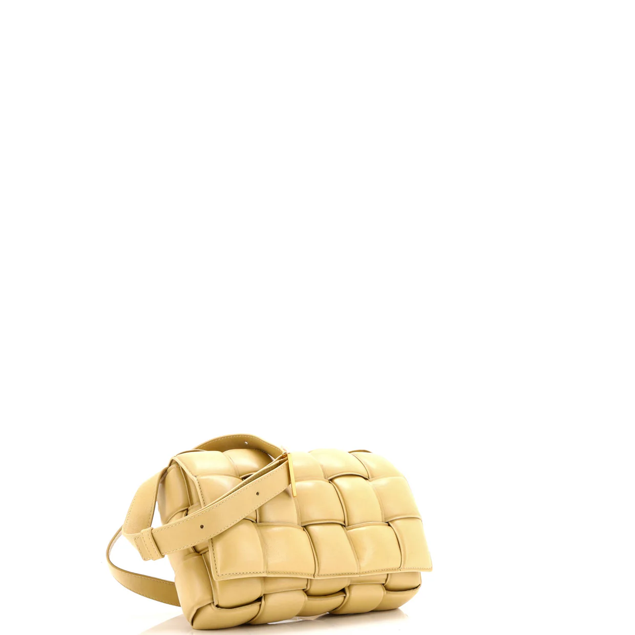Cassette Crossbody Bag Padded Maxi Intrecciato Leather - Deep Luxury