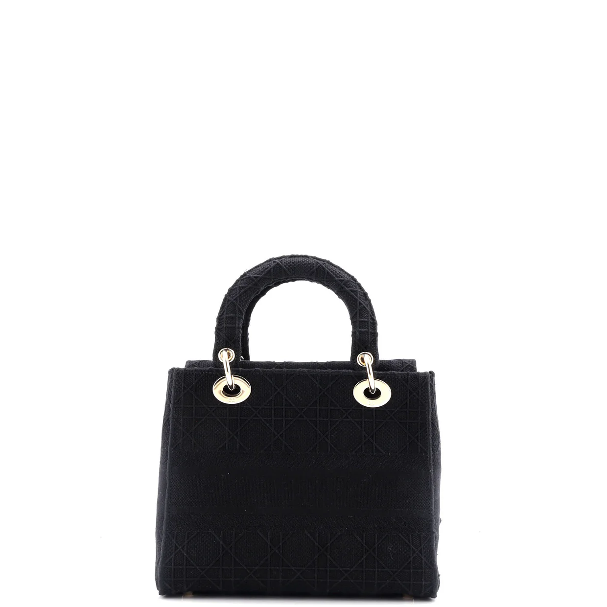 Lady D-Lite Bag Cannage Embroidered Canvas Medium - Deep Luxury