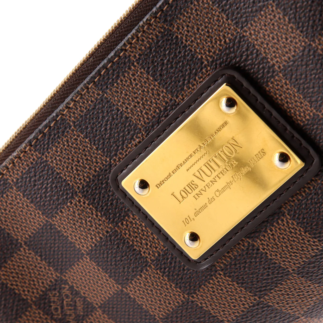 Eva Handbag Damier - Deep Luxury