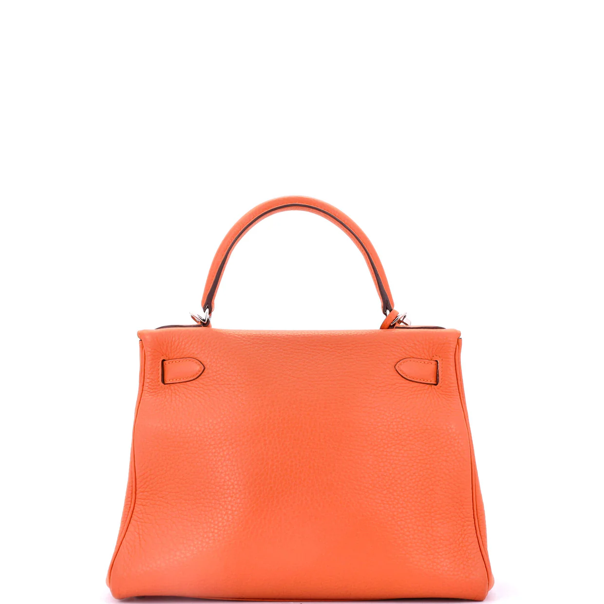 Kelly Handbag Feu Clemence with Palladium Hardware 28 - Deep Luxury
