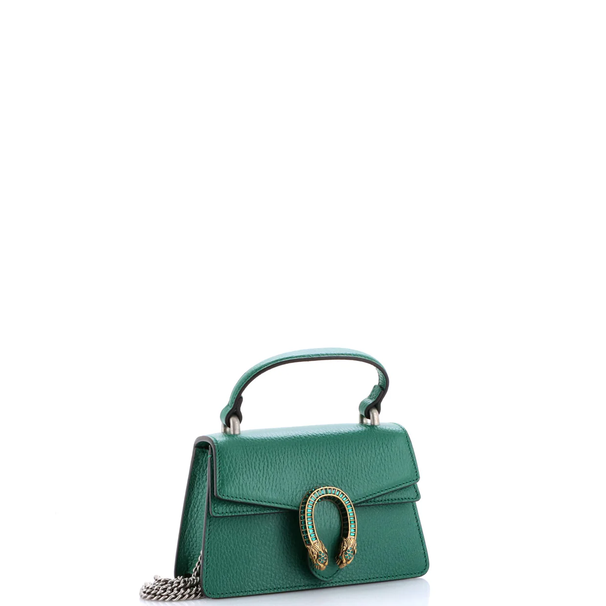 Dionysus Top Handle Bag Leather with Crystals Mini - Deep Luxury