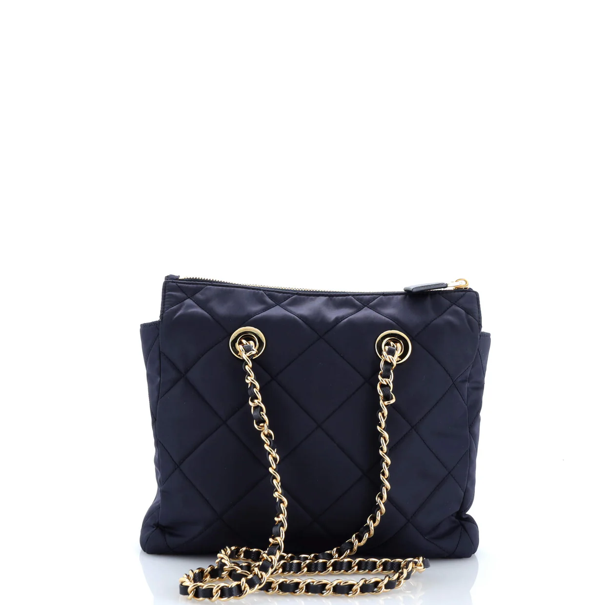 Re-Edition 1995 Chain Tote Quilted Re-Nylon Small - Deep Luxury