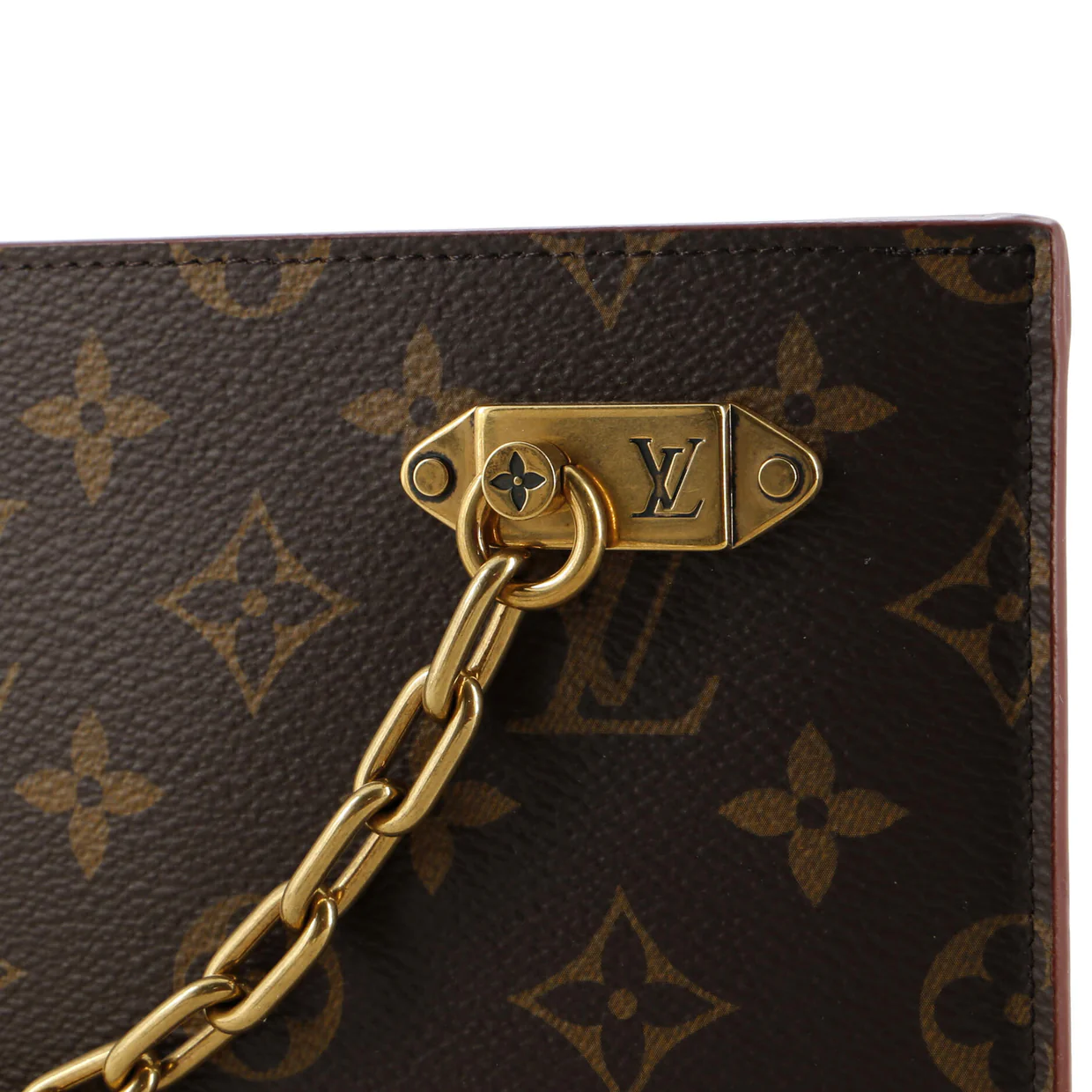Legacy Chain Clutch Monogram Canvas - Deep Luxury