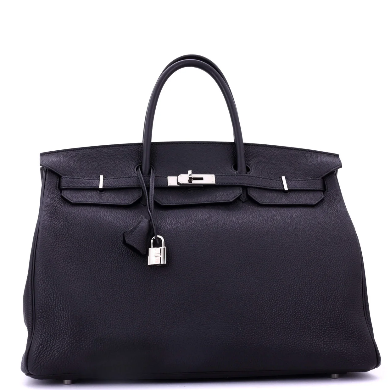 Birkin Handbag Noir Togo with Palladium Hardware 40 - Deep Luxury