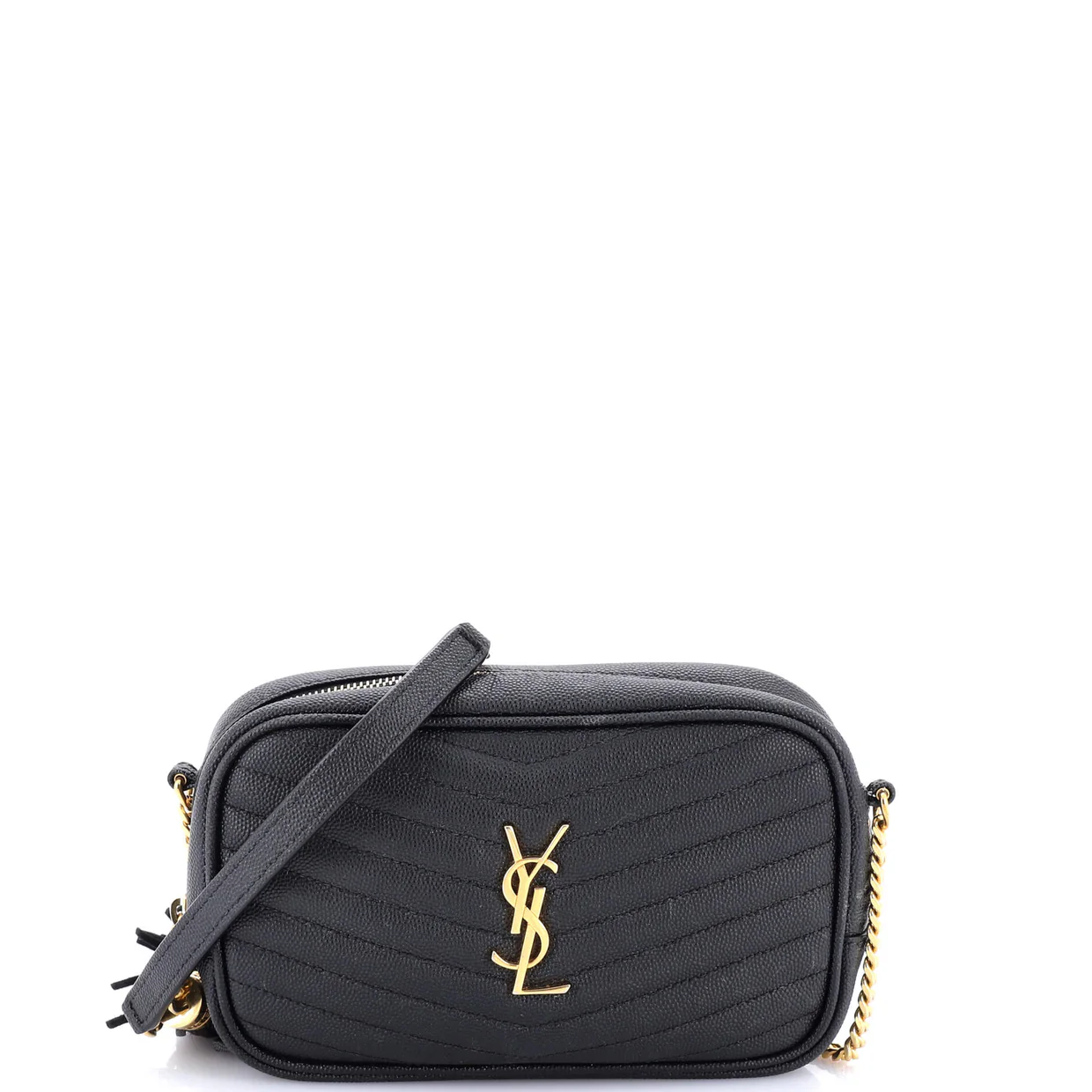 Lou Camera Bag Matelasse Chevron Leather Mini - Deep Luxury