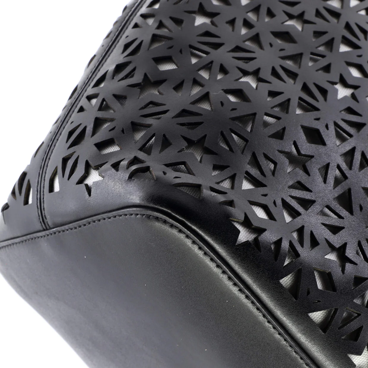 Antigona Shopper Laser Cut Leather Large - Deep Luxury