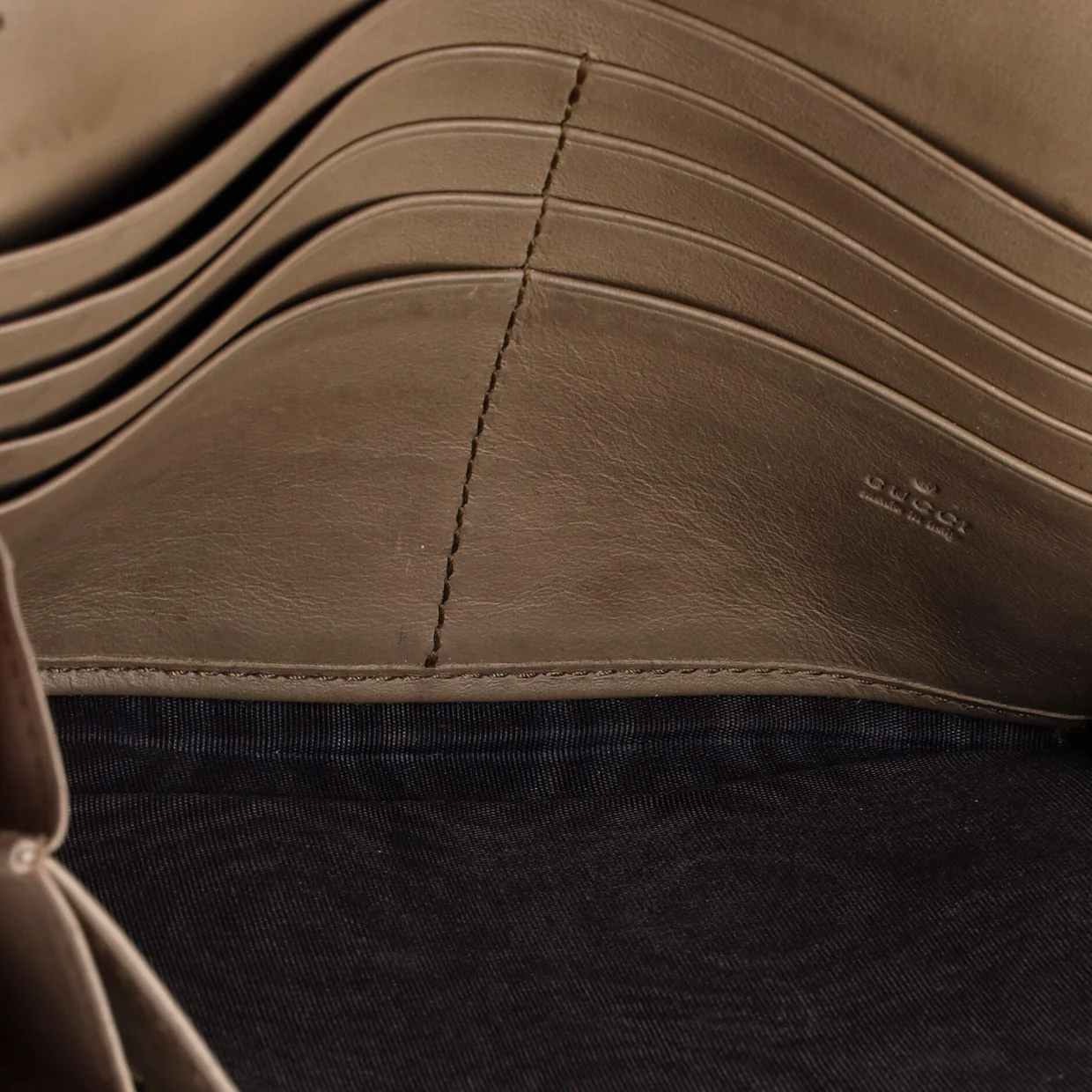 Dionysus Chain Wallet GG Coated Canvas Small - Deep Luxury