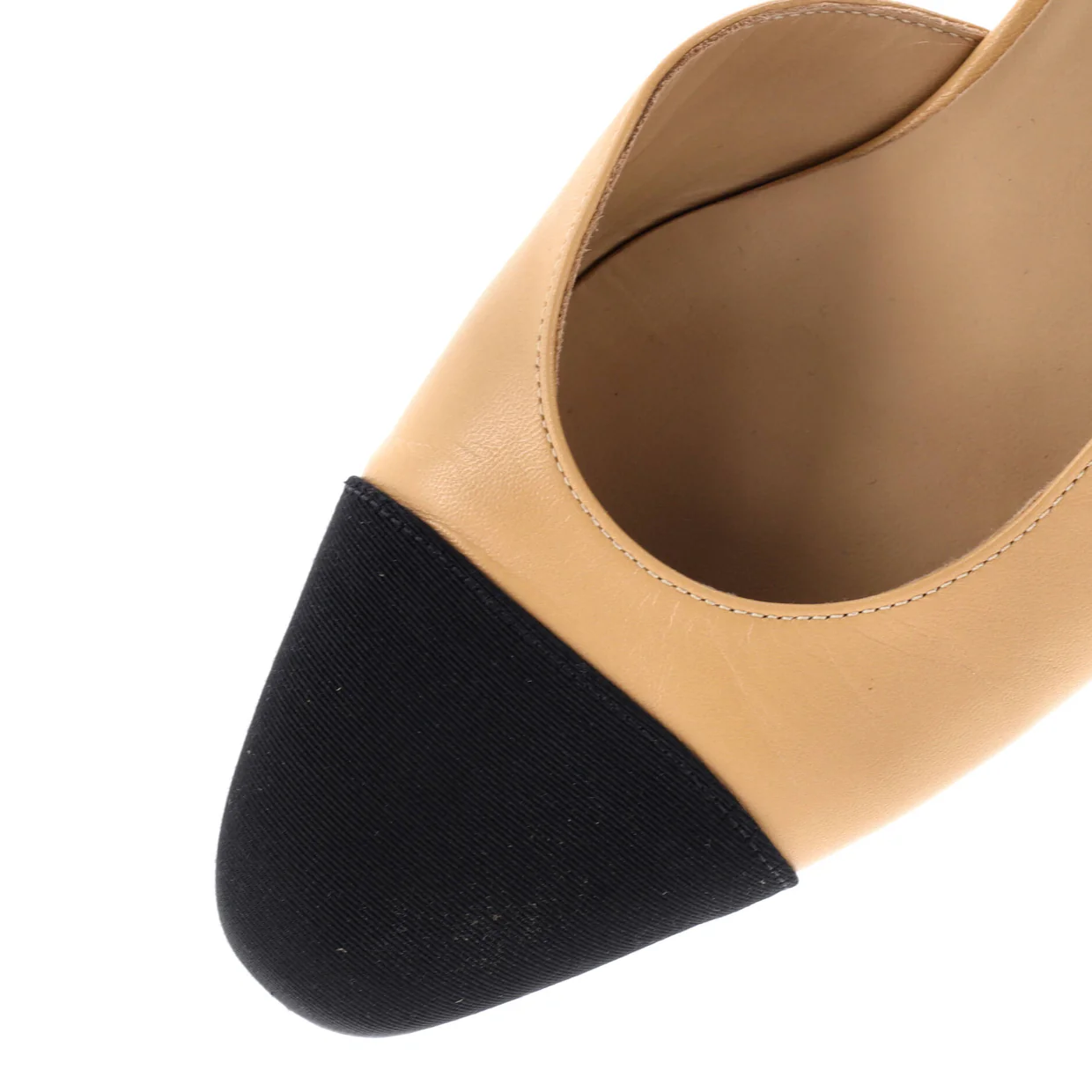 Women's Cap Toe CC Slingback Flats Leather - Deep Luxury