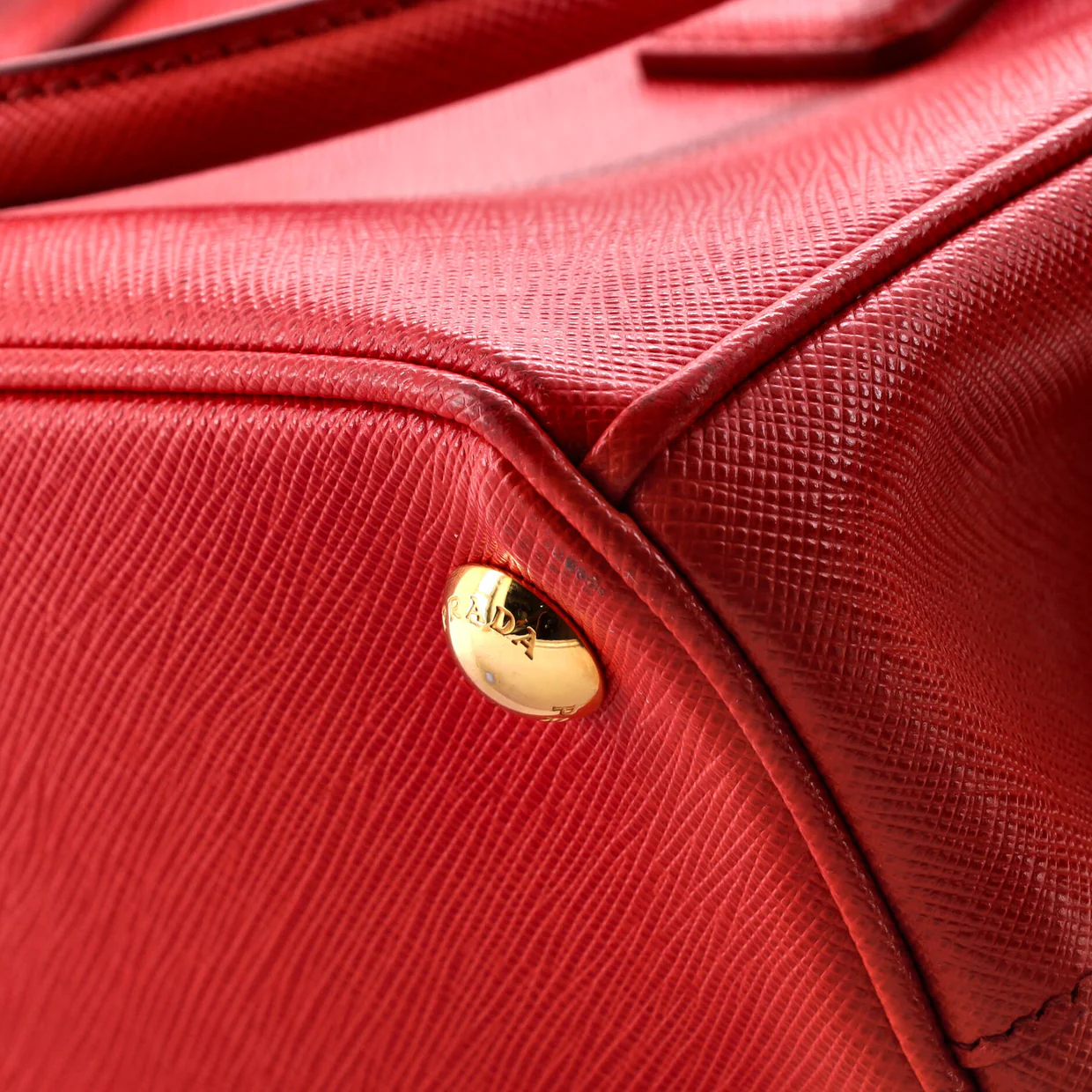Galleria Double Zip Tote Saffiano Leather Small - Deep Luxury