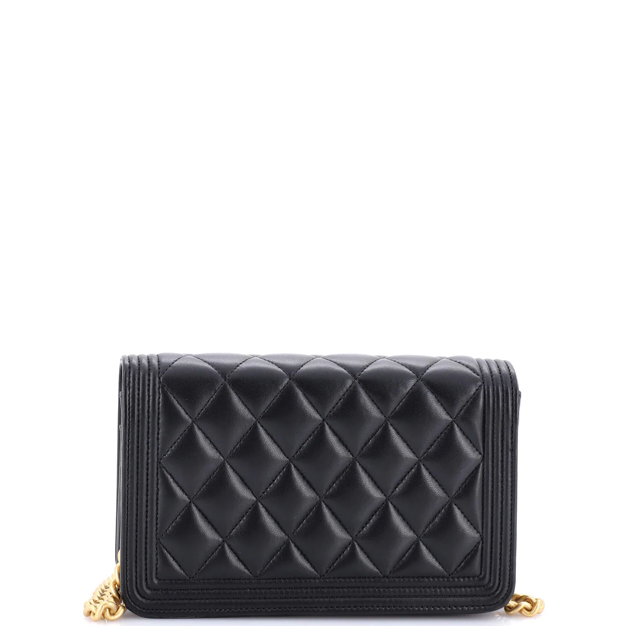 Boy Wallet on Chain Quilted Lambskin - Deep Luxury