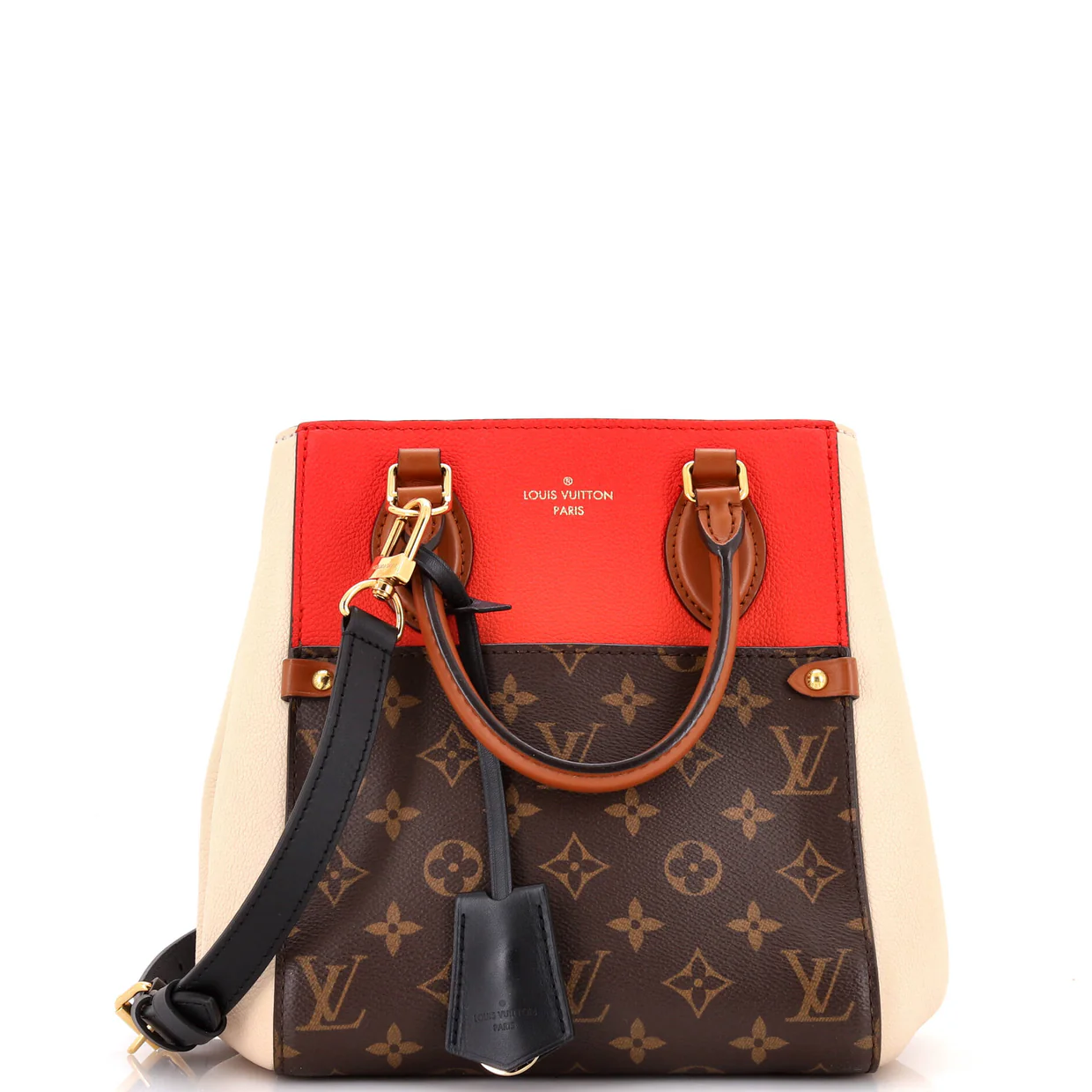 Fold Tote Monogram Canvas and Leather PM - Deep Luxury