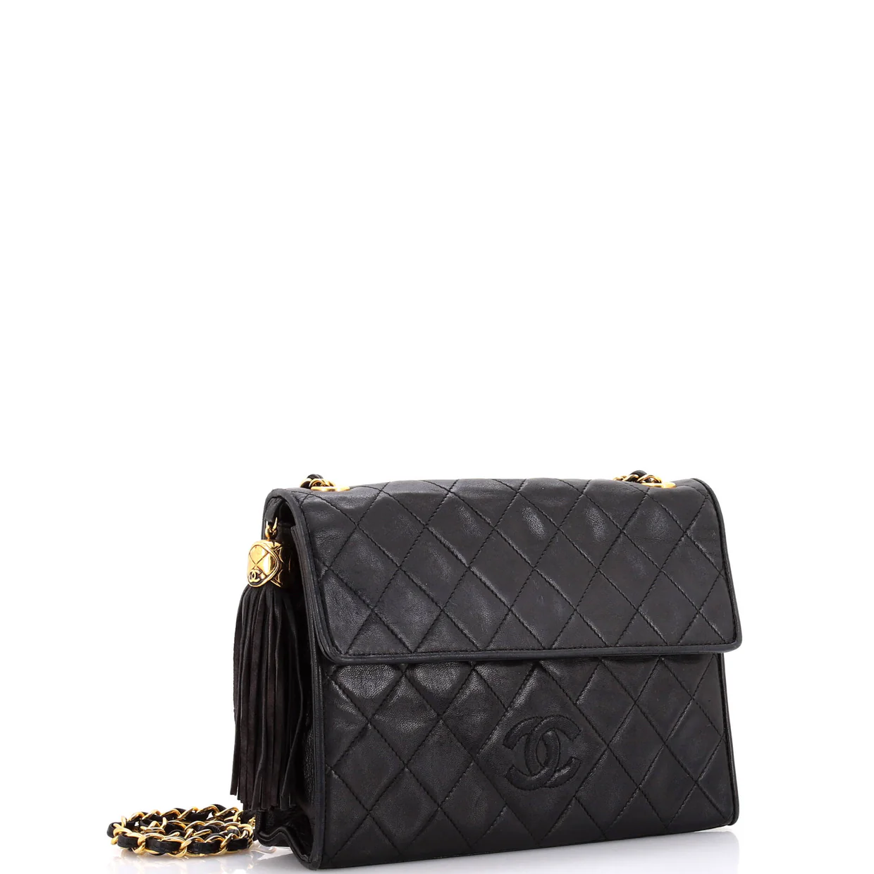 Vintage Diamond CC Flap Bag Quilted Lambskin Medium - Deep Luxury