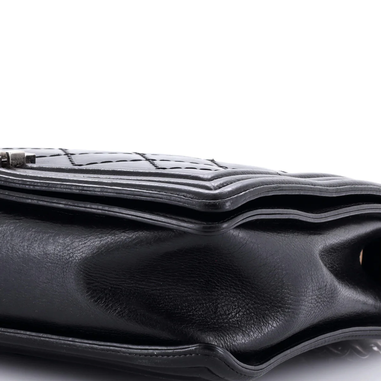 Boy Flap Bag Quilted Calfskin Large - Deep Luxury