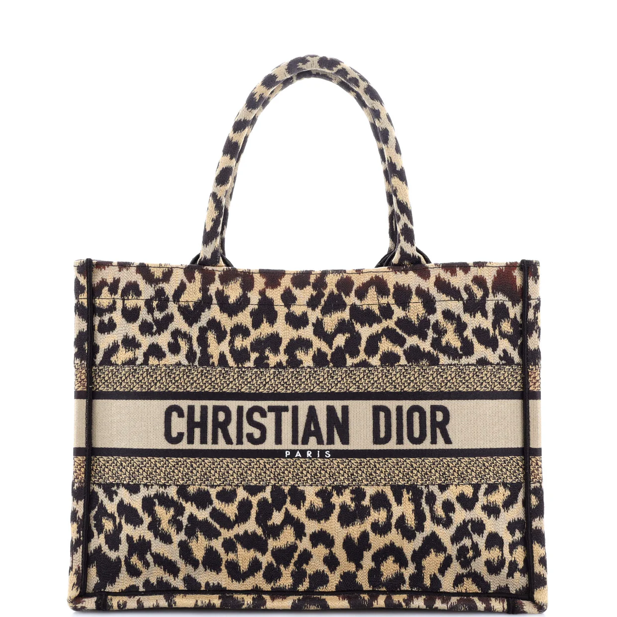 Book Tote Embroidered Canvas Medium - Deep Luxury