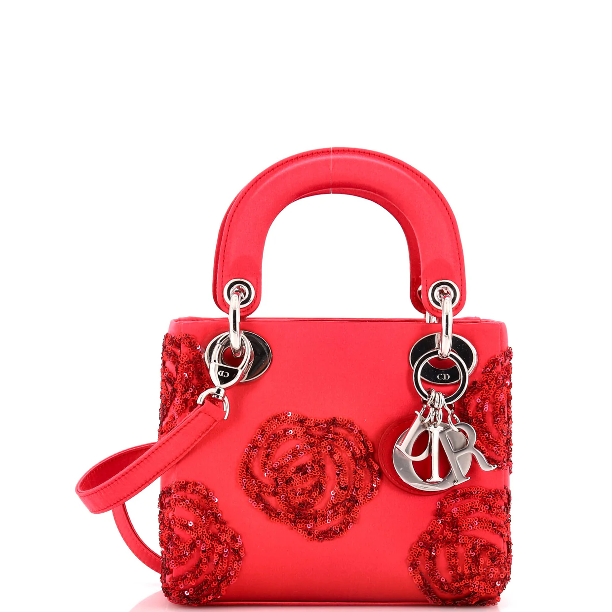 Lady Dior Bag Embellished Satin Mini - Deep Luxury