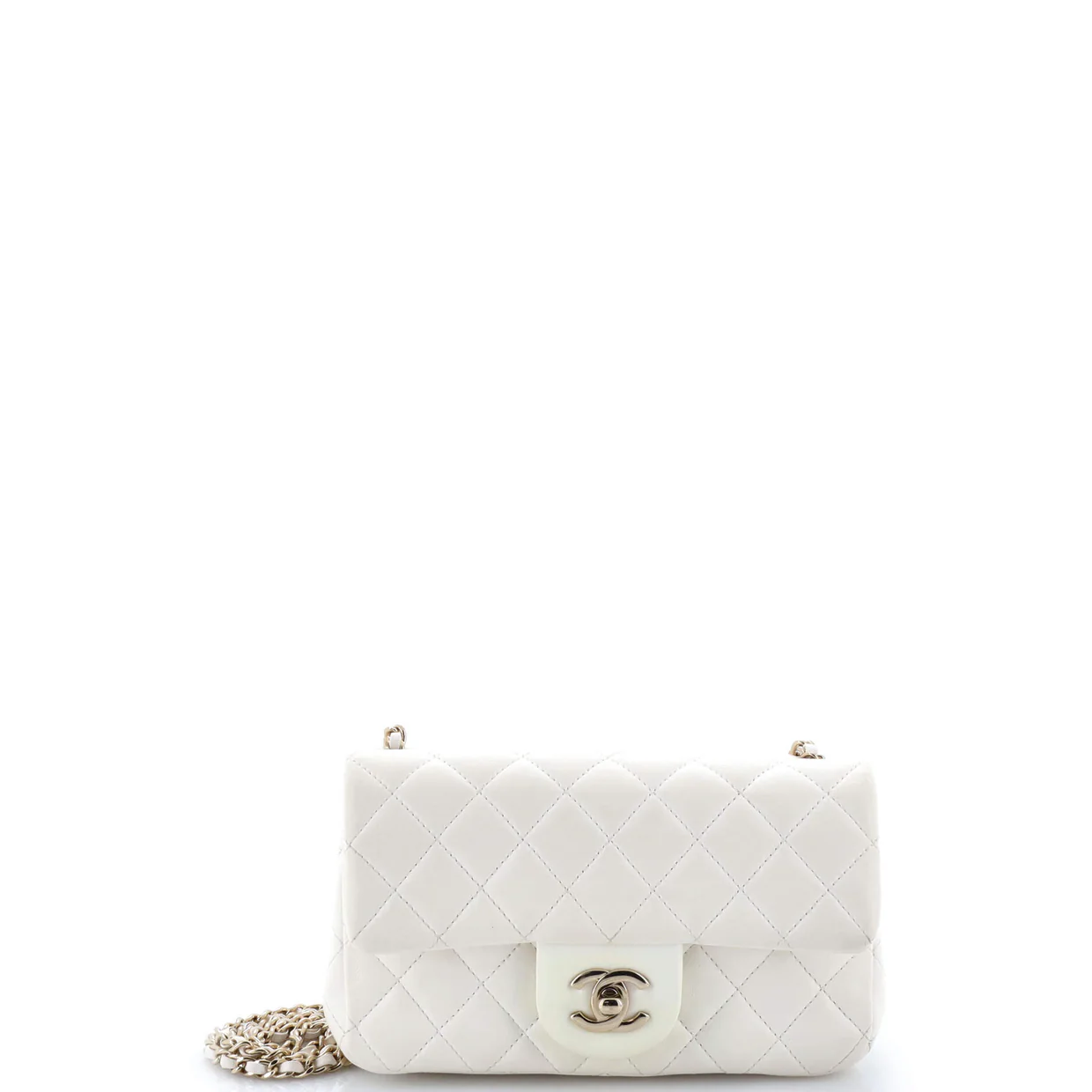 Pearl Crush Flap Bag Quilted Lambskin Mini - Deep Luxury