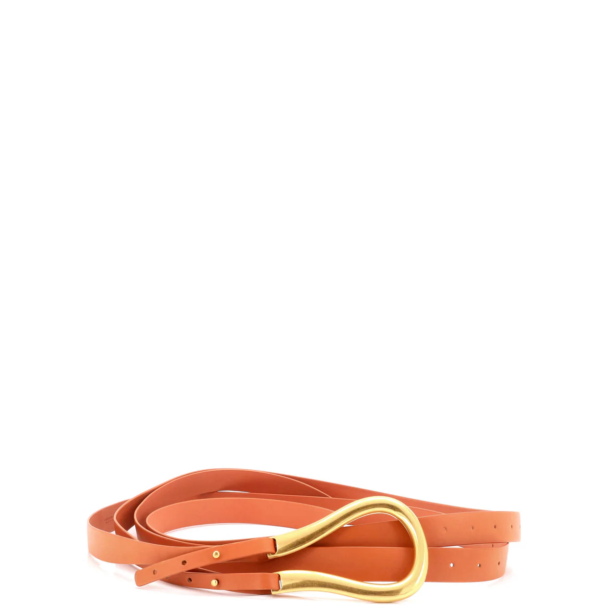 Double Strap Horsebit Buckle Belt Leather Wide 100 - Deep Luxury