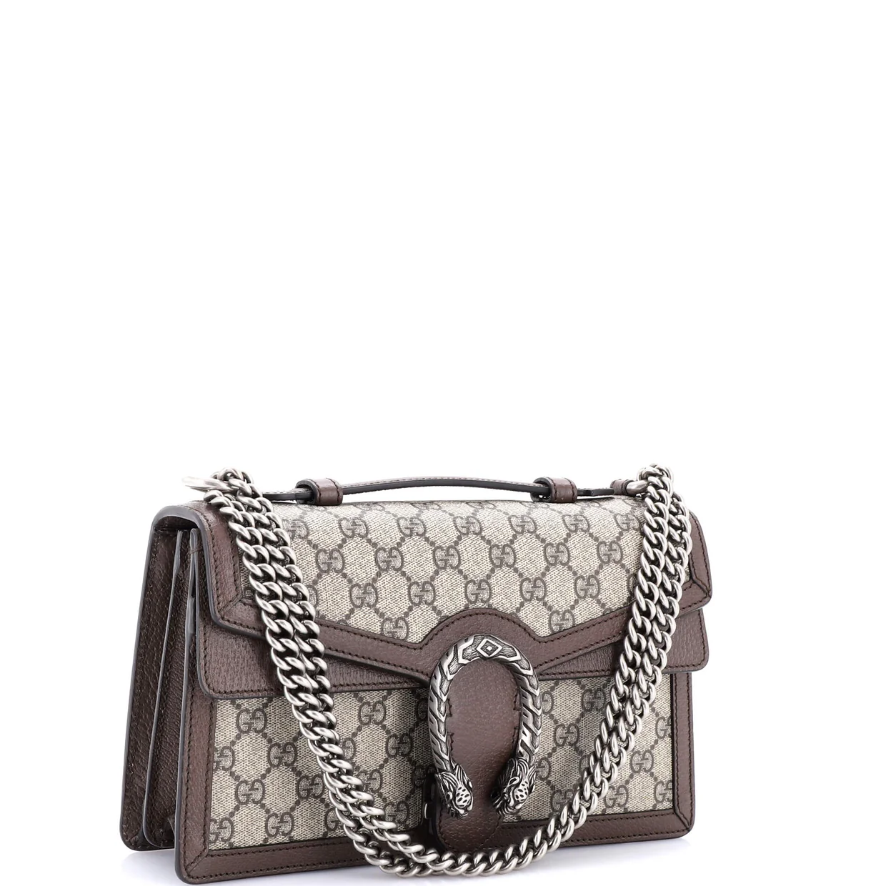 Dionysus Top Handle Chain Bag GG Coated Canvas Small - Deep Luxury